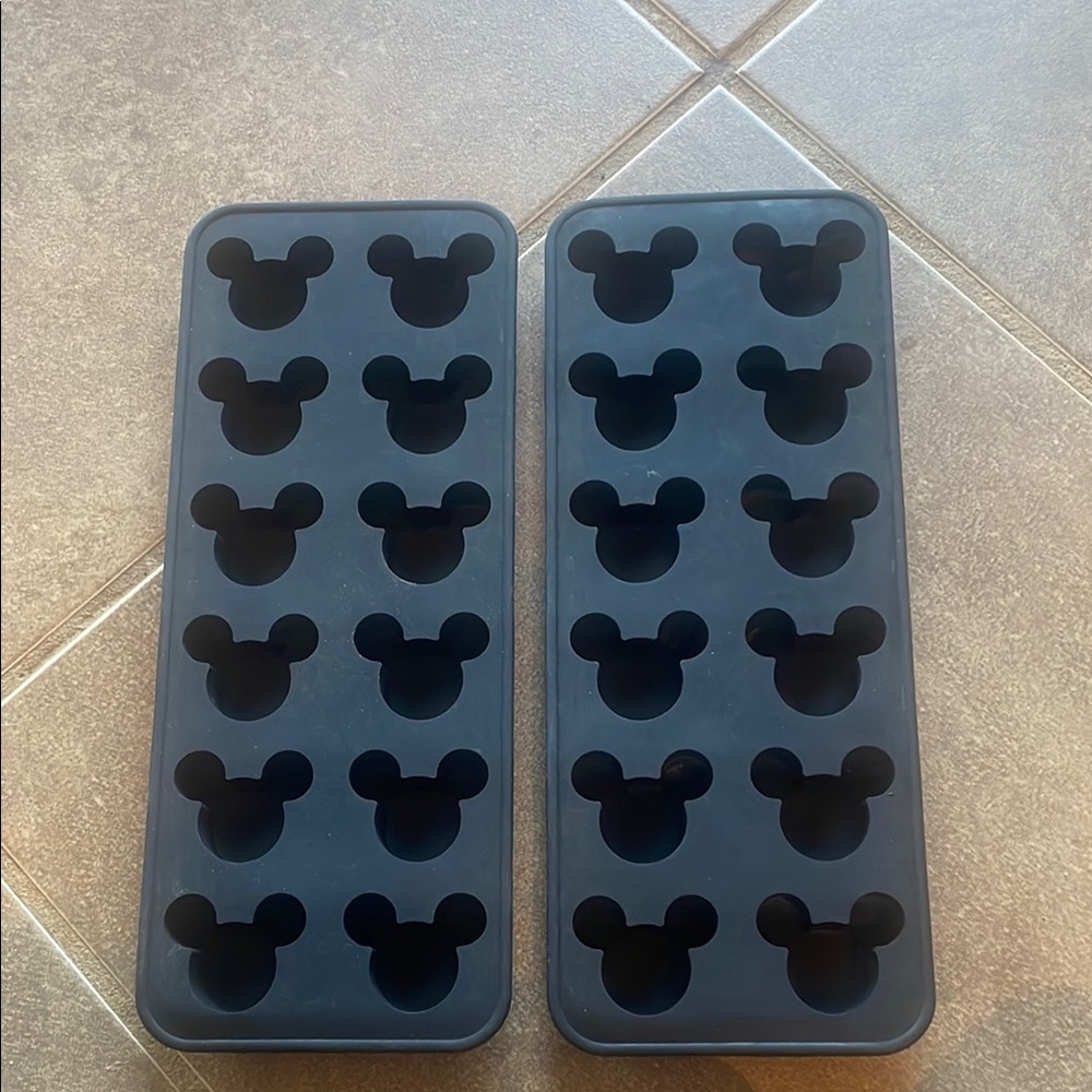 Disney Mickey Silicone Ice Cube Trays X two